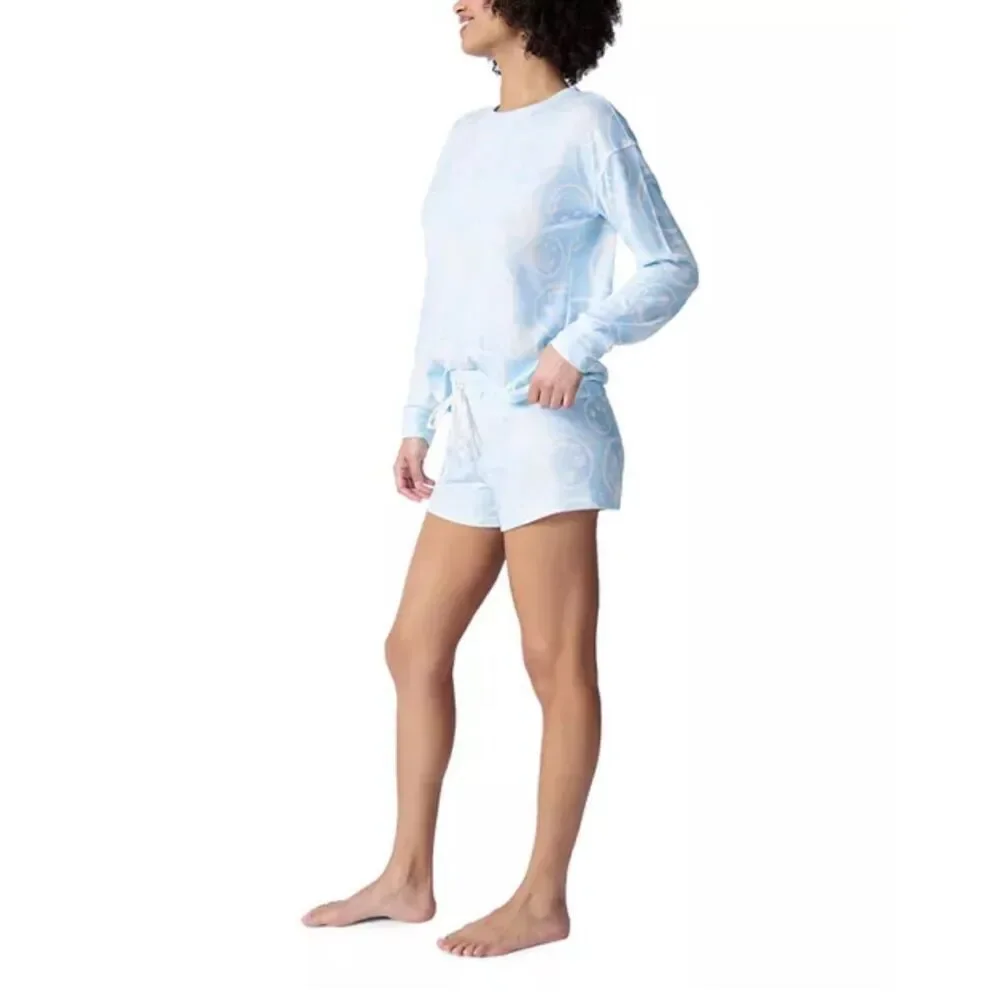 Pj Salvage NWT Happy Days Comfort Smiley Short Lounge Pajama Set Medium - Picture 3 of 5